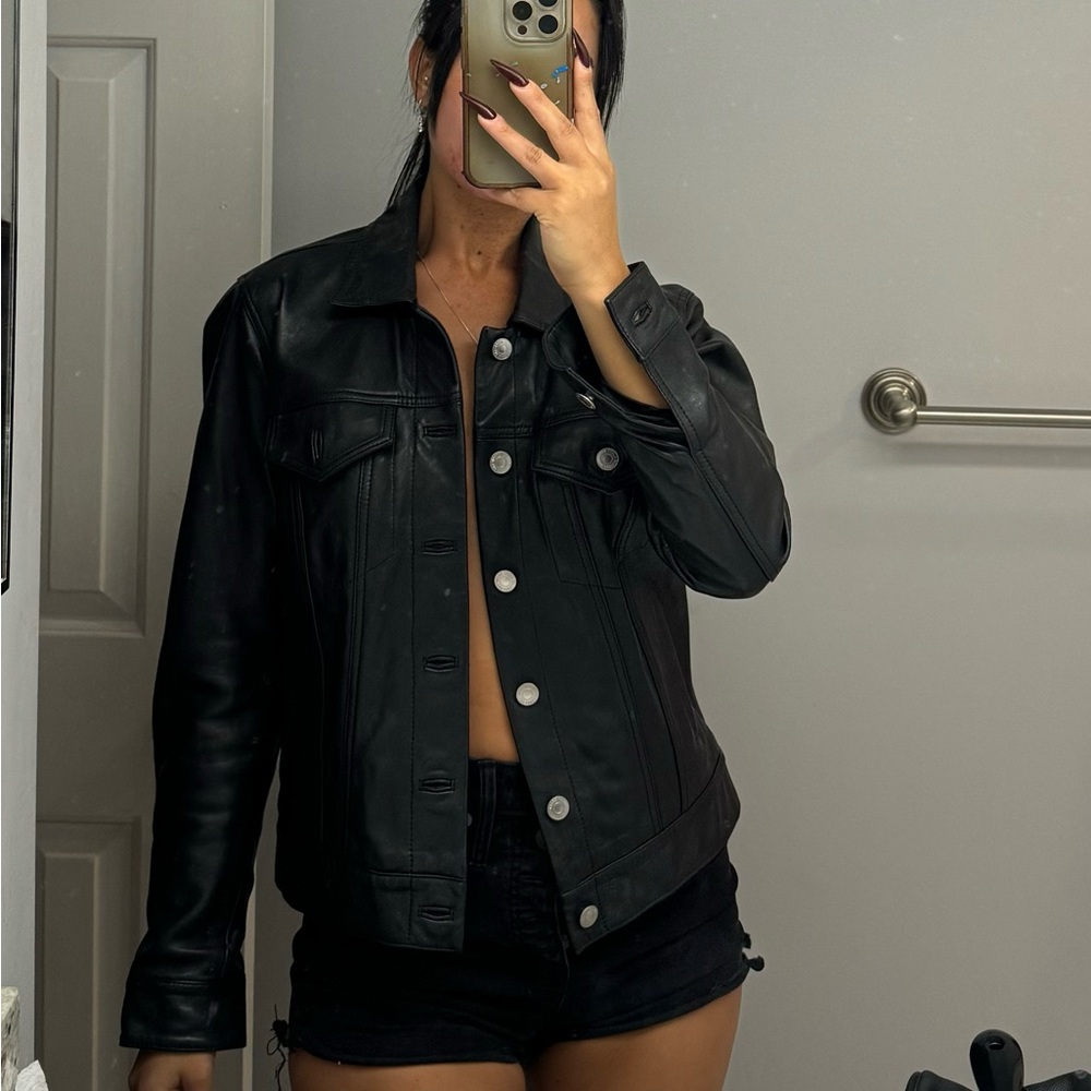 Real leather jacket never worn